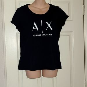 Black Armani Exchange shirt